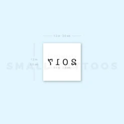 2017 Birth Year Temporary Tattoo (Set Of 3) -Da Vinci Shop 1657965630 image1 st 750px