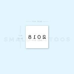 2018 Birth Year Temporary Tattoo (Set Of 3) -Da Vinci Shop 1657965640 image1 st 750px