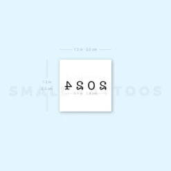 2024 Birth Year Temporary Tattoo (Set Of 3) -Da Vinci Shop 1657965711 image1 st 750px