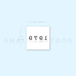 1979 Birth Year Temporary Tattoo (Set Of 3) -Da Vinci Shop 1657965740 image1 st 750px