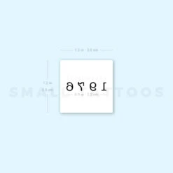 1976 Birth Year Temporary Tattoo (Set Of 3) -Da Vinci Shop 1657965771 image1 st 750px