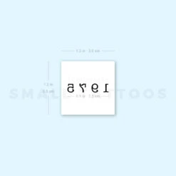 1975 Birth Year Temporary Tattoo (Set Of 3) -Da Vinci Shop 1657965790 image1 st 750px