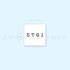 1973 Birth Year Temporary Tattoo (Set Of 3) -Da Vinci Shop 1657965810 image1 st 750px