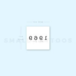 1969 Birth Year Temporary Tattoo (Set Of 3) -Da Vinci Shop 1657965860 image1 st 750px