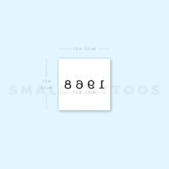 1968 Birth Year Temporary Tattoo (Set Of 3) -Da Vinci Shop 1657965870 image1 st 750px