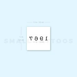 1967 Birth Year Temporary Tattoo (Set Of 3) -Da Vinci Shop 1657965881 image1 st 750px