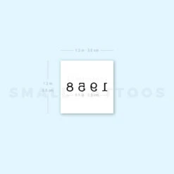 1958 Birth Year Temporary Tattoo (Set Of 3) -Da Vinci Shop 1657965990 image1 st 750px