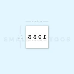 1955 Birth Year Temporary Tattoo (Set Of 3) -Da Vinci Shop 1657966030 image1 st 750px