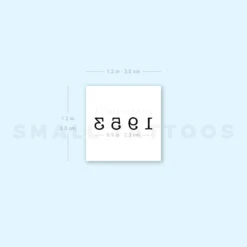 1953 Birth Year Temporary Tattoo (Set Of 3) -Da Vinci Shop 1657966050 image1 st 750px