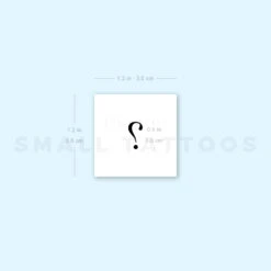 Question Mark Temporary Tattoo (Set Of 3) -Da Vinci Shop 1657966100 image1 st 750px