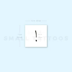 Exclamation Mark Temporary Tattoo (Set Of 3) -Da Vinci Shop 1657966120 image1 st 750px