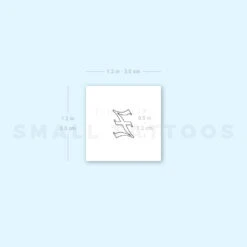 Old English Z Letter Temporary Tattoo (Set Of 3) -Da Vinci Shop 1657966491 image1 st 750px