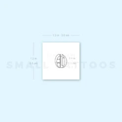 Old English O Letter Temporary Tattoo (Set Of 3) -Da Vinci Shop 1657966510 image1 st 750px