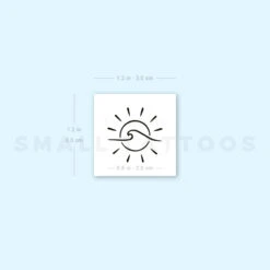 Sun And Wave Temporary Tattoo (Set Of 3) -Da Vinci Shop 1657967541 image1 st 750px