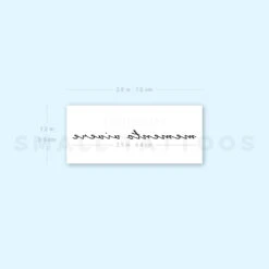 Memento Vivere Temporary Tattoo (Set Of 3) -Da Vinci Shop 1657967601 image1 st 750px