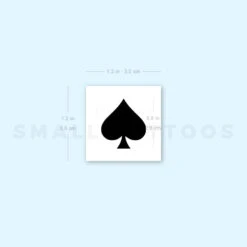 Spades Suit Temporary Tattoo (Set Of 3) 7 Spades Suit Temporary Tattoo (Set Of 3) -Da Vinci Shop 1657967890 image1 st 750px