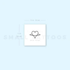 Saturn Heart Temporary Tattoo (Set Of 3) -Da Vinci Shop 1657968261 image1 st 750px