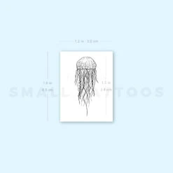 Jellyfish Temporary Tattoo (Set Of 3) -Da Vinci Shop 1657968282 image1 st 750px