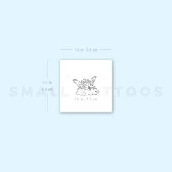 Angel Sleeping On A Cloud Temporary Tattoo (Set Of 3) -Da Vinci Shop 1657968461 image1 st 750px