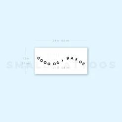 So Far So Good Temporary Tattoo (Set Of 3) -Da Vinci Shop 1657968510 image1 st 750px