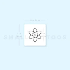 Daffodil Narcissus Temporary Tattoo (Set Of 3) -Da Vinci Shop 1657969330 image1 st 750px
