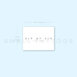 Uppercase Vis Ta Vie Temporary Tattoo (Set Of 3) -Da Vinci Shop 1657969611 image1 st 750px