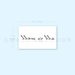 All Is Well Temporary Tattoo (Set Of 3) -Da Vinci Shop 1657969641 image1 st 750px