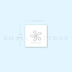 Star Jasmine Temporary Tattoo (Set Of 3) -Da Vinci Shop 1657969940 image1 st 750px