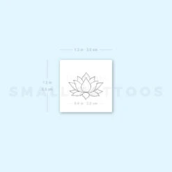 Sacred Lotus Flower Temporary Tattoo (Set Of 3) -Da Vinci Shop 1657969990 image1 st 750px