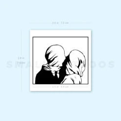 Magritte's The Lovers Temporary Tattoo (Set Of 3) -Da Vinci Shop 1657970451 image1 st 750px