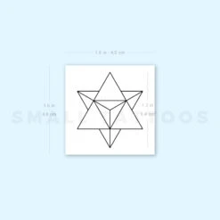 Merkaba Temporary Tattoo (Set Of 3) -Da Vinci Shop 1657970530 image1 st 750px