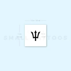 Small Trident Temporary Tattoo (Set Of 3) -Da Vinci Shop 1657970632 image1 st 750px