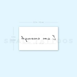 I Am Enough Temporary Tattoo (Set Of 3) 7 I Am Enough Temporary Tattoo (Set Of 3) -Da Vinci Shop 1663140490 image1 st 750px