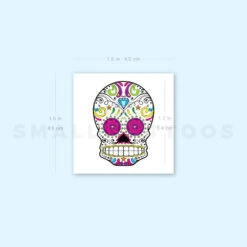Sugar Skull Temporary Tattoo (Set Of 3) -Da Vinci Shop 1667386571 image1 st 750px