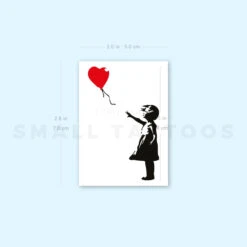 Banksy's Balloon Girl Temporary Tattoo (Set Of 3) 9 Banksy's Balloon Girl Temporary Tattoo (Set Of 3) -Da Vinci Shop 1669125610 image1 st 750px