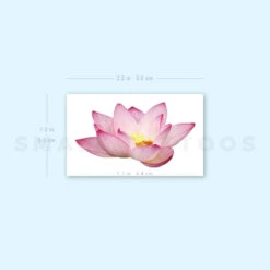 Realistic Pink Lotus Temporary Tattoo (Set Of 3) 7 Realistic Pink Lotus Temporary Tattoo (Set Of 3) -Da Vinci Shop 1669126031 image1 st 750px