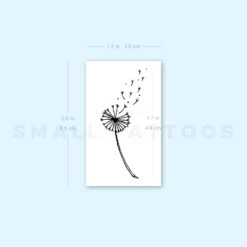 Dandelion Temporary Tattoo - Set Of 3 -Da Vinci Shop 1676374045 image1 st 750px