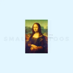 Da Vinci Mona Lisa Temporary Tattoo (Set Of 3)
