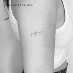 Fine Line Faith Hope Love Temporary Tattoo (Set Of 3)