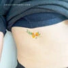Yellow Flower Temporary Tattoo By Zihee (Set Of 3) -Da Vinci Shop 1691414302320