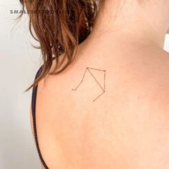 Libra Constellation Temporary Tattoo (Set Of 3)