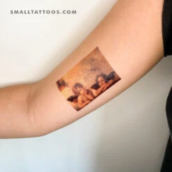 Raphael's Putti (Sistine Madonna) Temporary Tattoo (Set Of 3)