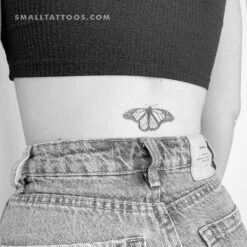 Monarch Butterfly Temporary Tattoo (Set Of 3) -Da Vinci Shop 1691415072594