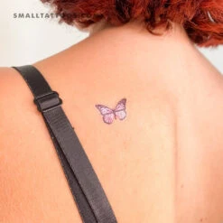 Pink Butterfly Temporary Tattoo (Set Of 3) -Da Vinci Shop 1691415533525