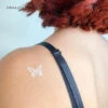 White Butterfly Temporary Tattoo (Set Of 3) -Da Vinci Shop 1691415588989