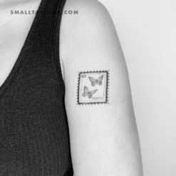 Butterfly Stamp Temporary Tattoo (Set Of 3) -Da Vinci Shop 1691415602971