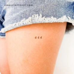Small 444 Angel Number Temporary Tattoo (Set Of 3) 9 Small 444 Angel Number Temporary Tattoo (Set Of 3) -Da Vinci Shop 1692254894440
