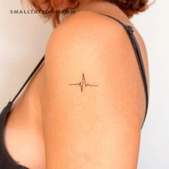 Heartbeat Temporary Tattoo (Set Of 3)