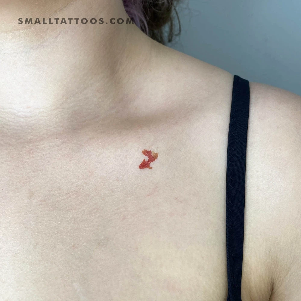 Goldfish Temporary Tattoo By Zihee (Set Of 3) 4 Goldfish Temporary Tattoo By Zihee (Set Of 3) - Image 2