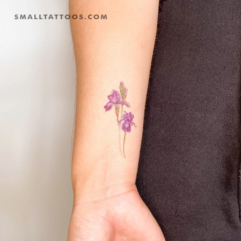 Iris Temporary Tattoo By Mini Lau (Set Of 3) 4 Iris Temporary Tattoo By Mini Lau (Set Of 3) - Image 2